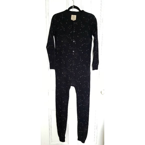 Black Starry Women's Pajama Onesie - Picture 1 of 5